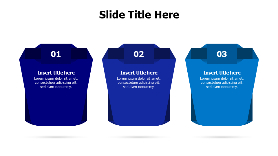 3 boxes with numbers infographic