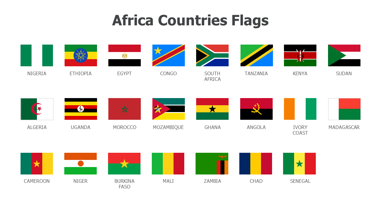 Africa Countries Flags