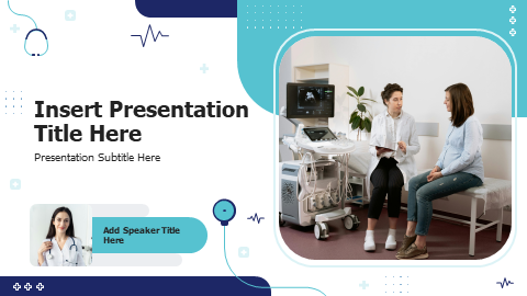 Abstract medical cover theme with stethoscope