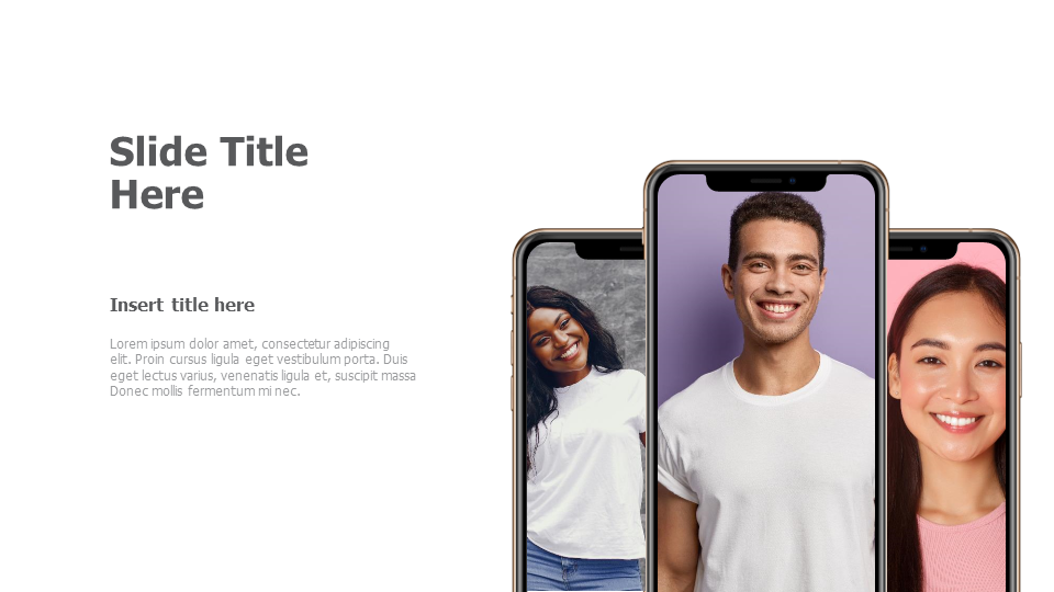 3 black iphones mockups