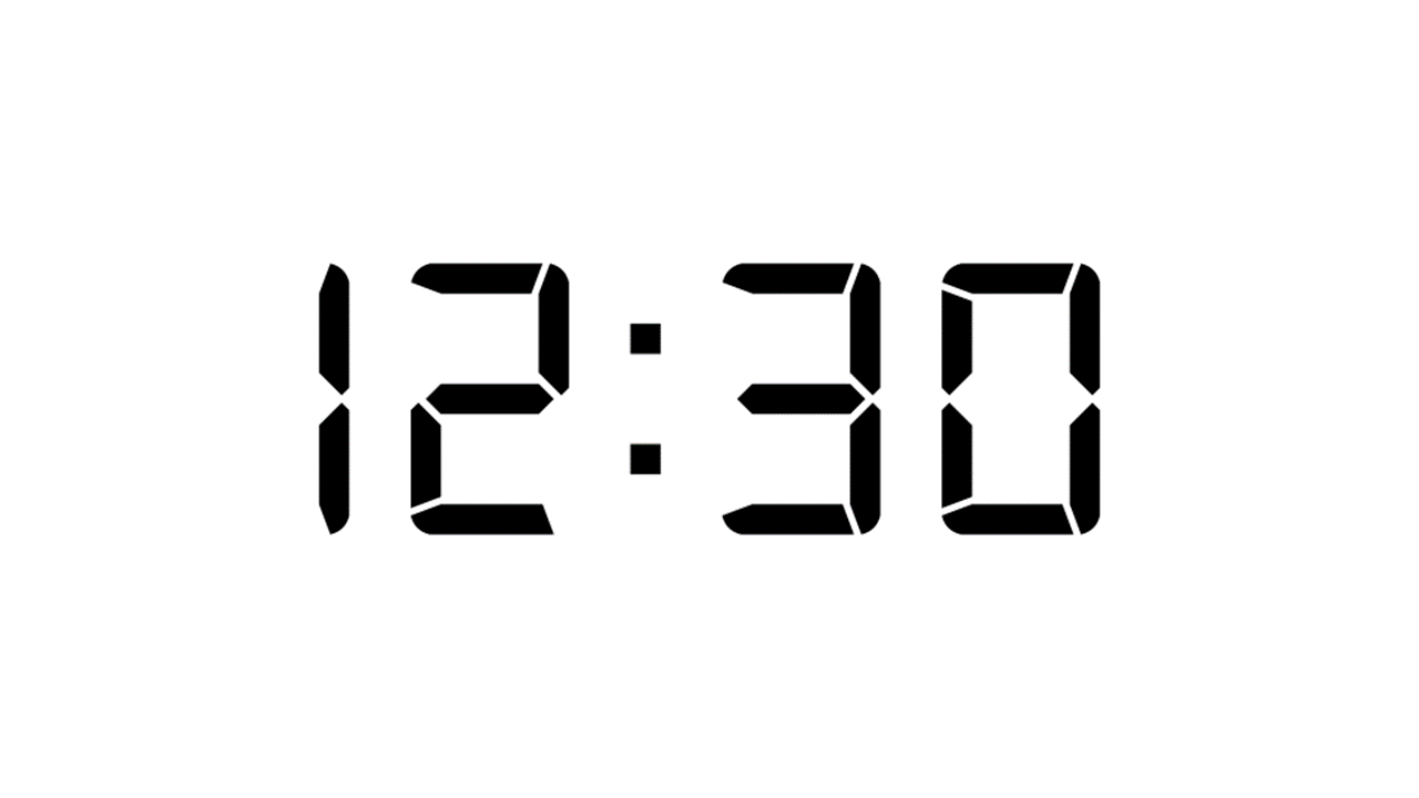 12 Minutes and 30 Seconds Timer 