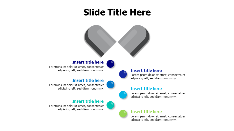 6 points opened tablet with pills infographic