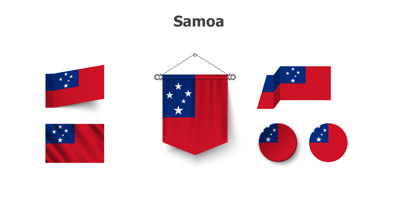 Samoa flags