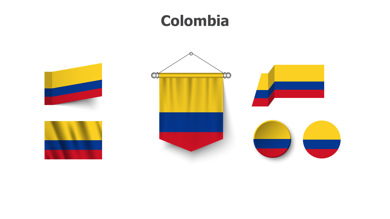 Colombia flags
