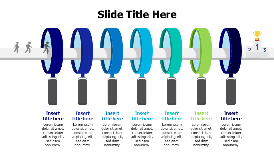 7 magnifying glass infographic