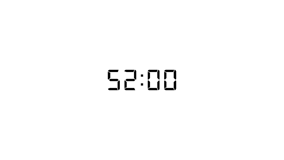 52 minutes timer