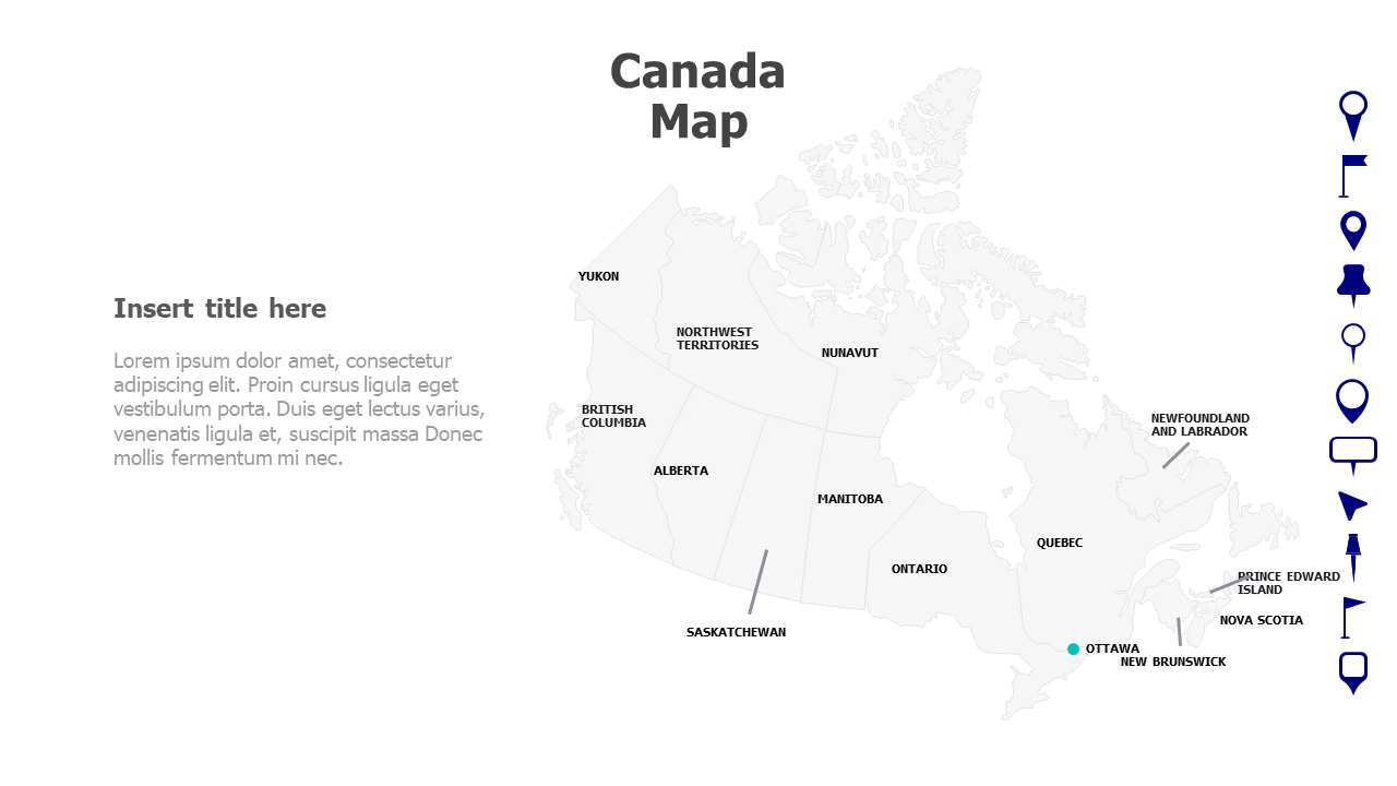 Canada Map with names 26