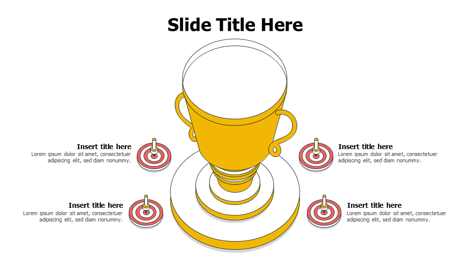 Four goals with cup success template