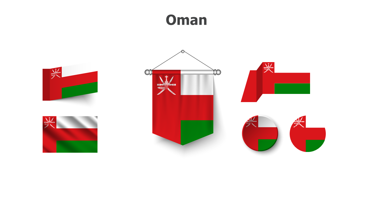 Oman flags