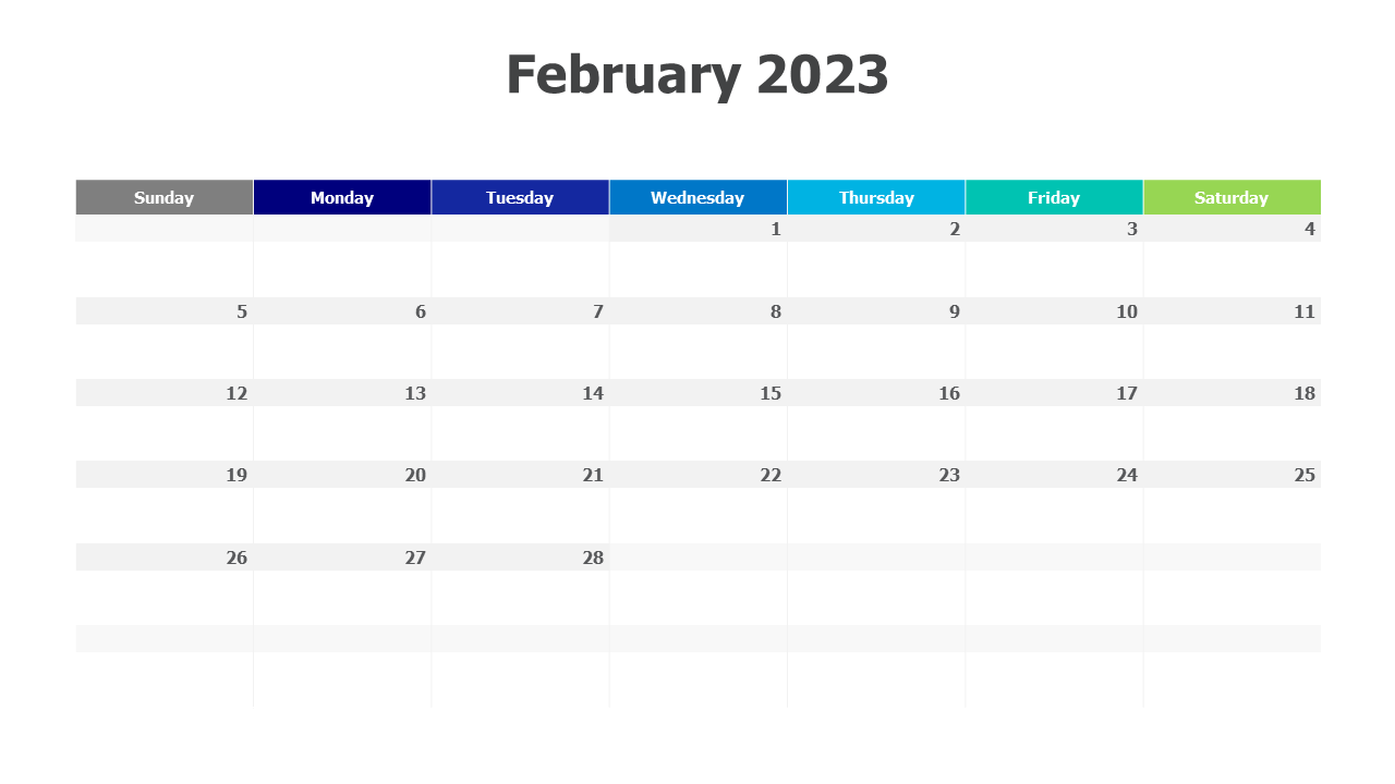 February 2023 calendar