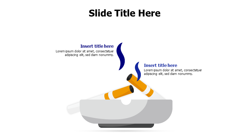 2 points smoking cigarettes infographic