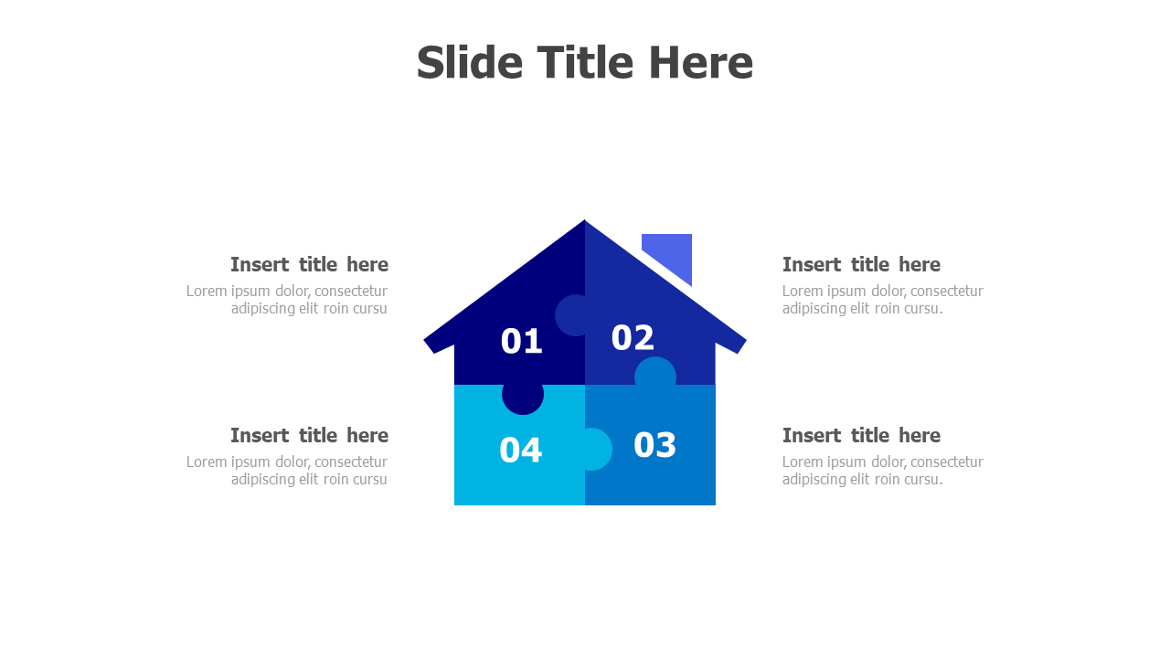 4 pieces house puzzles 10