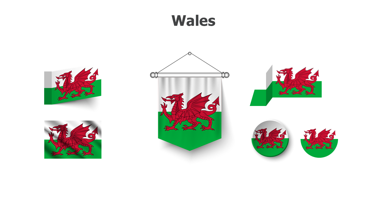 Wales flags