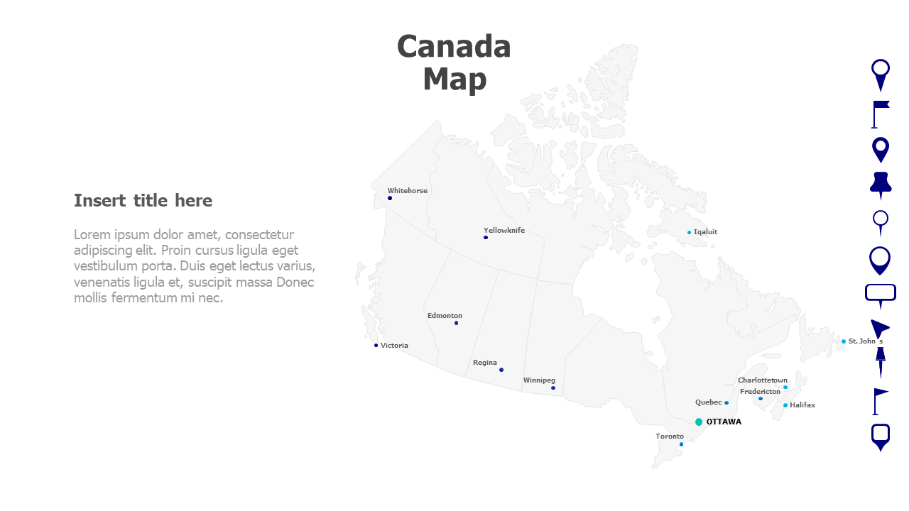 Canada Map with names 25