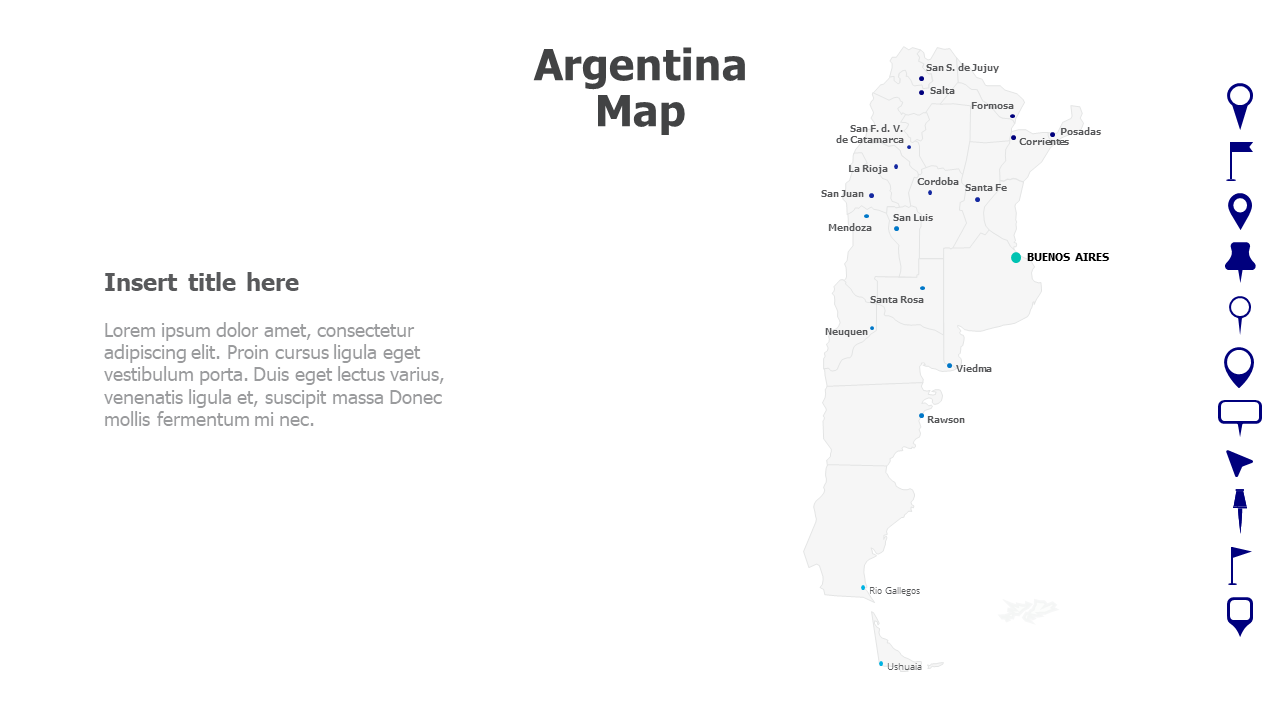 Argentina Map with names 58