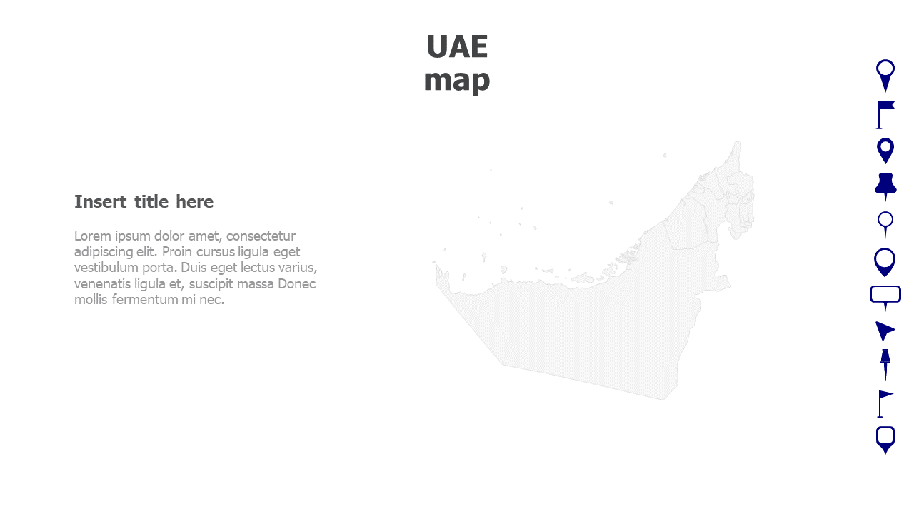 United Arab Emirates-UAE map