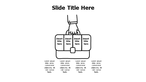 4 divided doodle job bag infographic