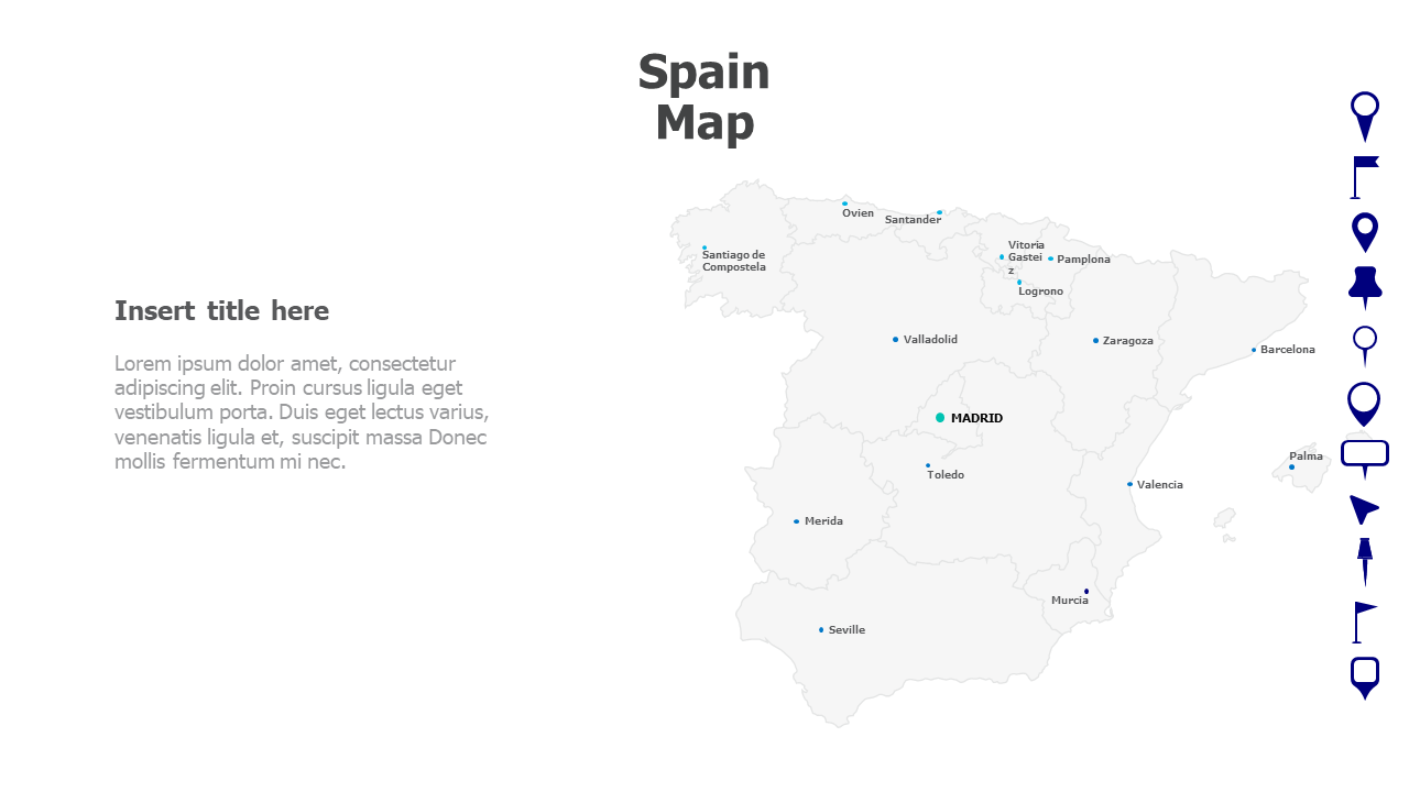 Spain Map with names 40