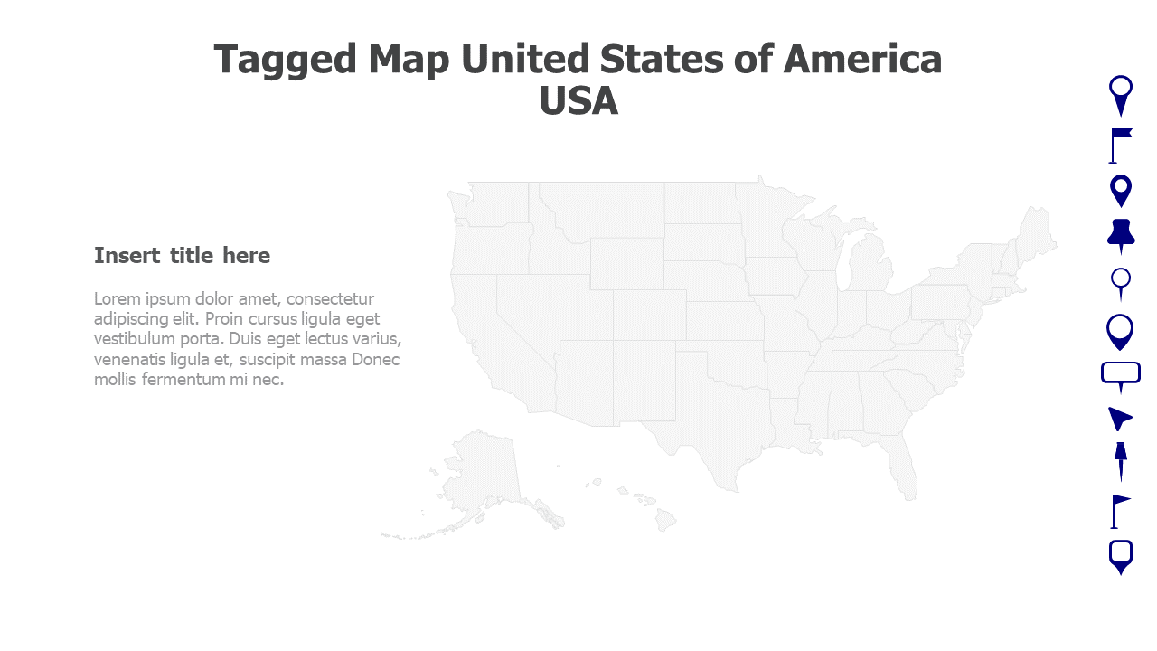 Tagged Map United States of America-USA map 14