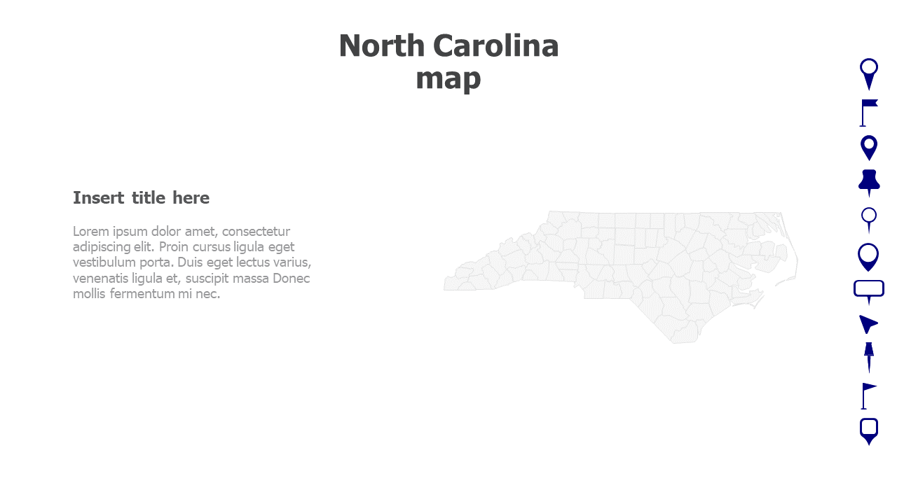 North Carolina map