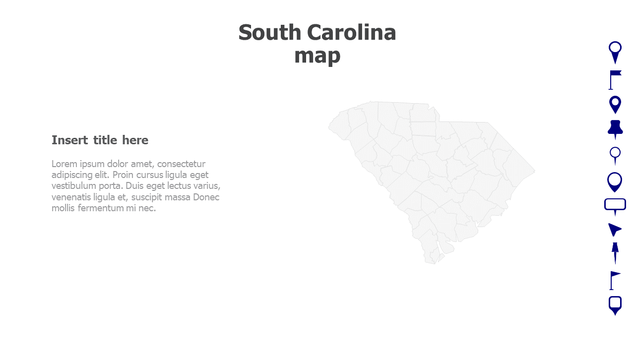 South Carolina map 280