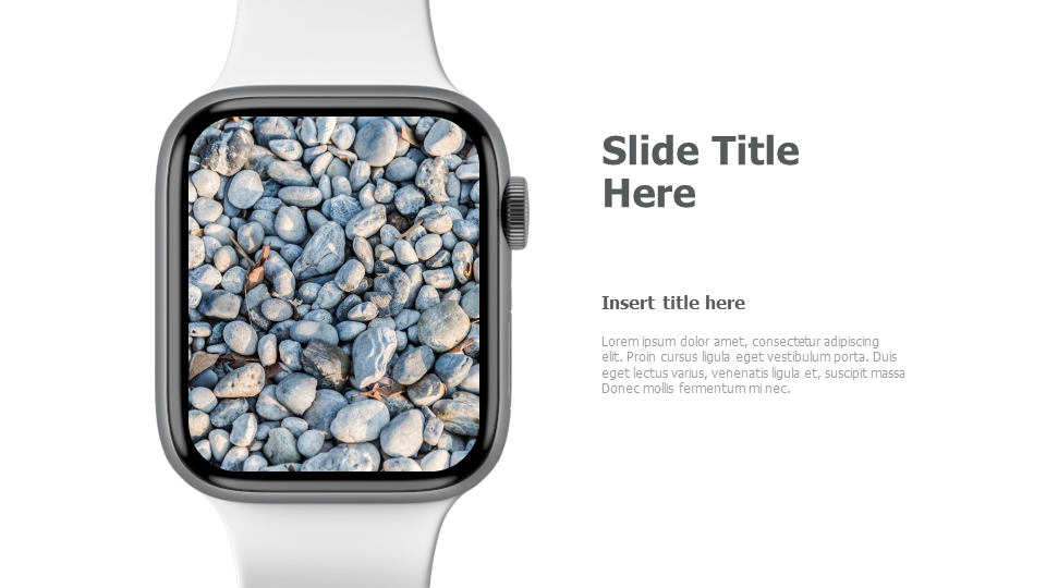 White smartwatch mockup