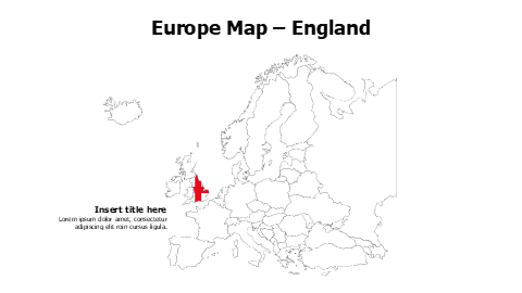 England map with flag