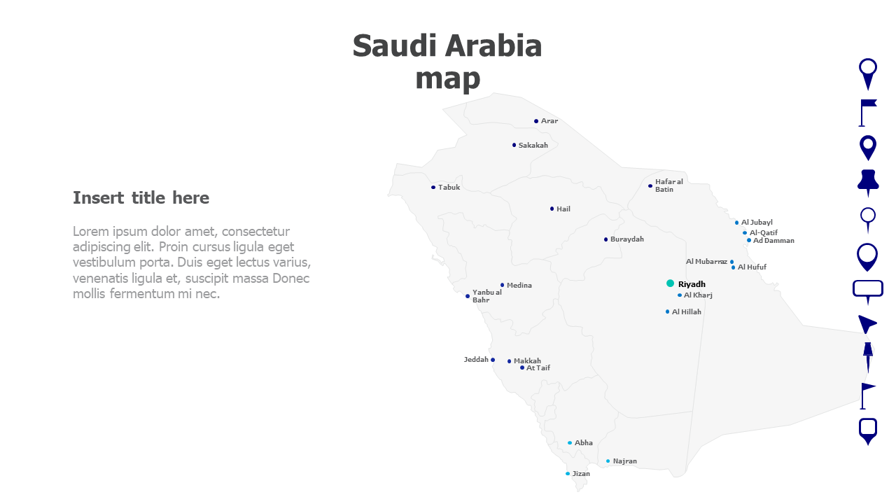Saudi Arabia map with names 176
