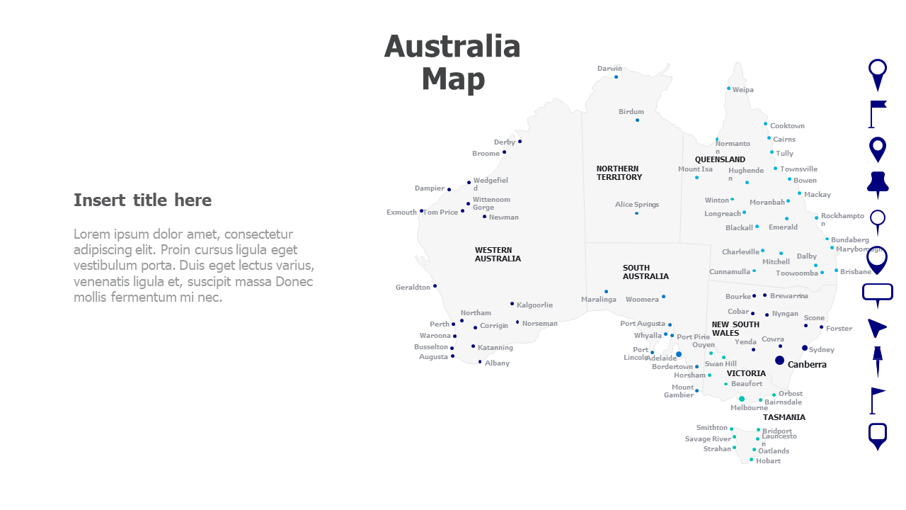 Australia Map with names 19