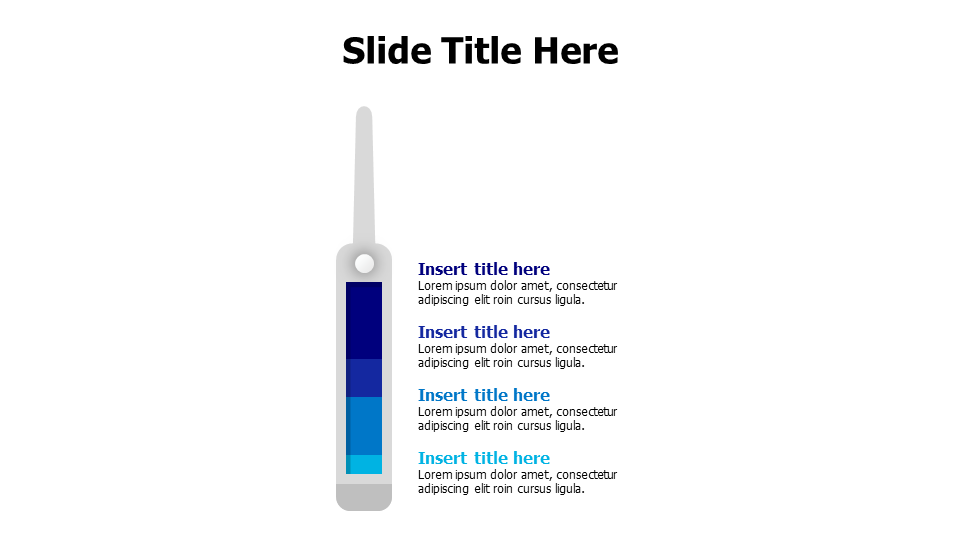 4 points flat thermometer infographic
