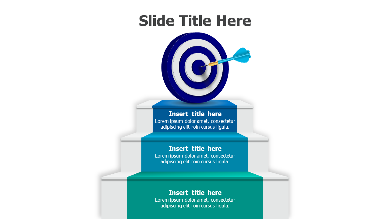 3 step ladder goals infographic