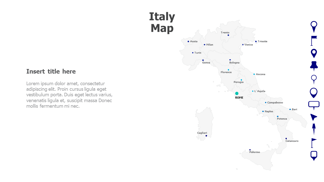 Italy Map with Names 49