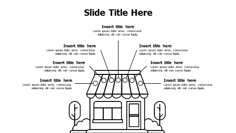 7 points outline store infographic