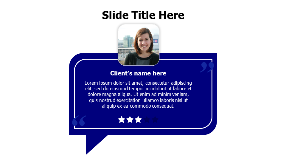 1 testimonials speech bubble with picture 