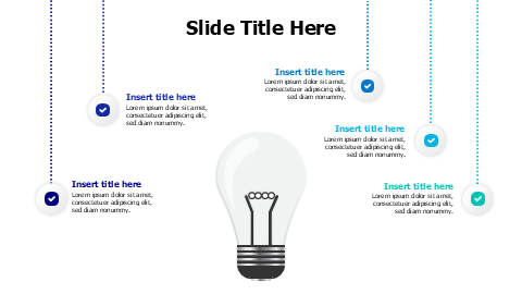 5 colored wires with bulb infographic
