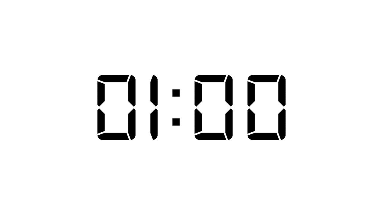 1 Minute - 60 seconds Timer