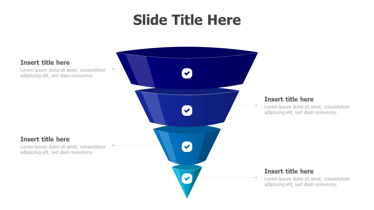 4 levels 3D funnel 8