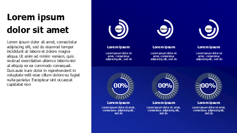 Dark doughnuts charts dashboard