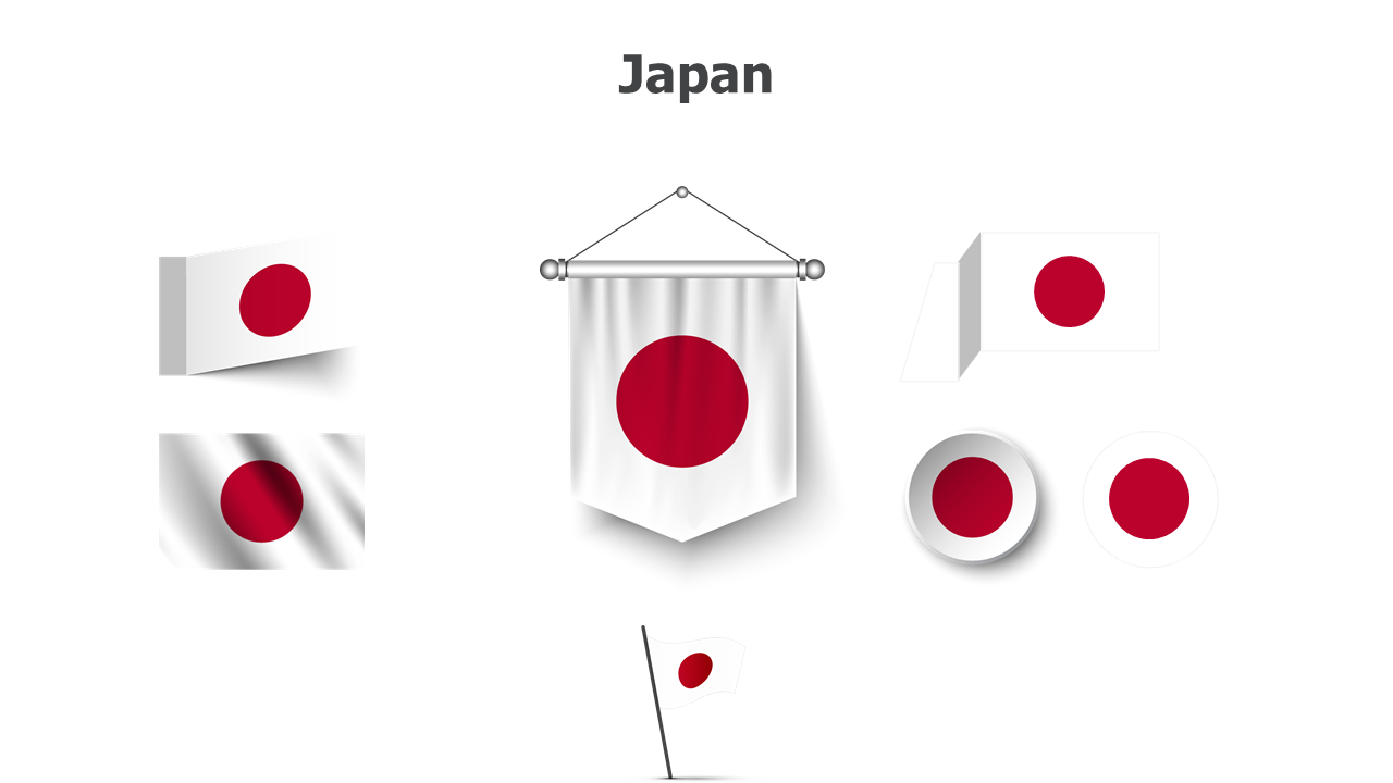 Japan flags