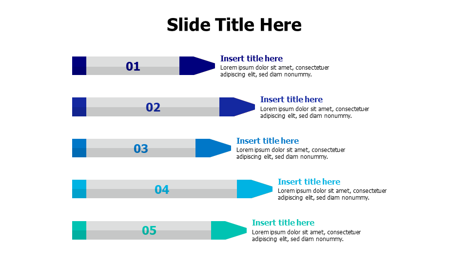 5 points wax colors infographic