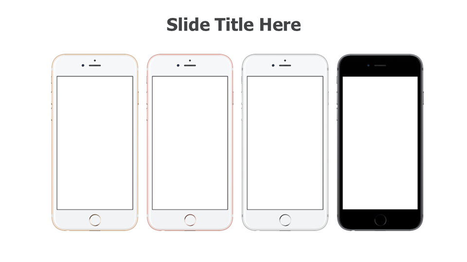 Iphone different colors mockups