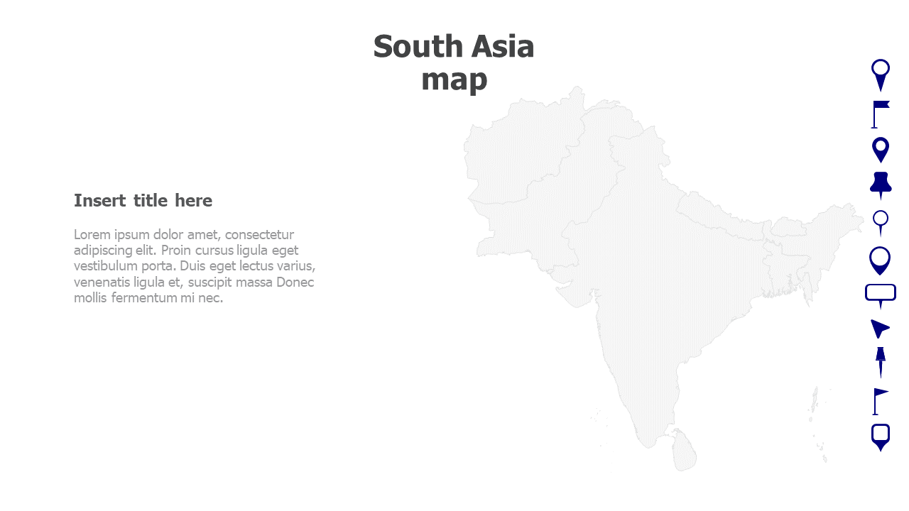 South Asia map 91