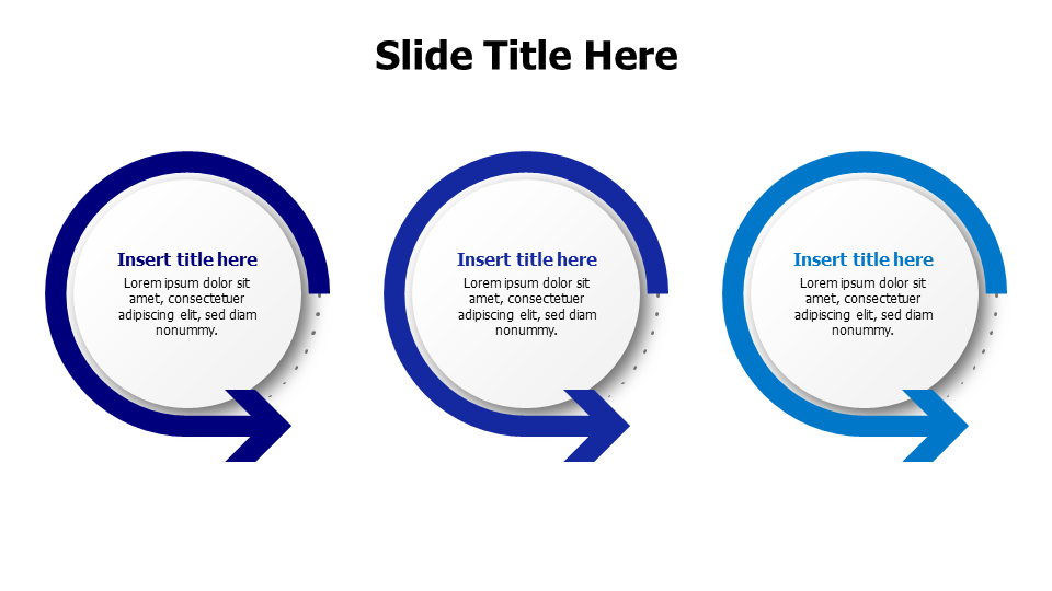 3 rounded arrows template