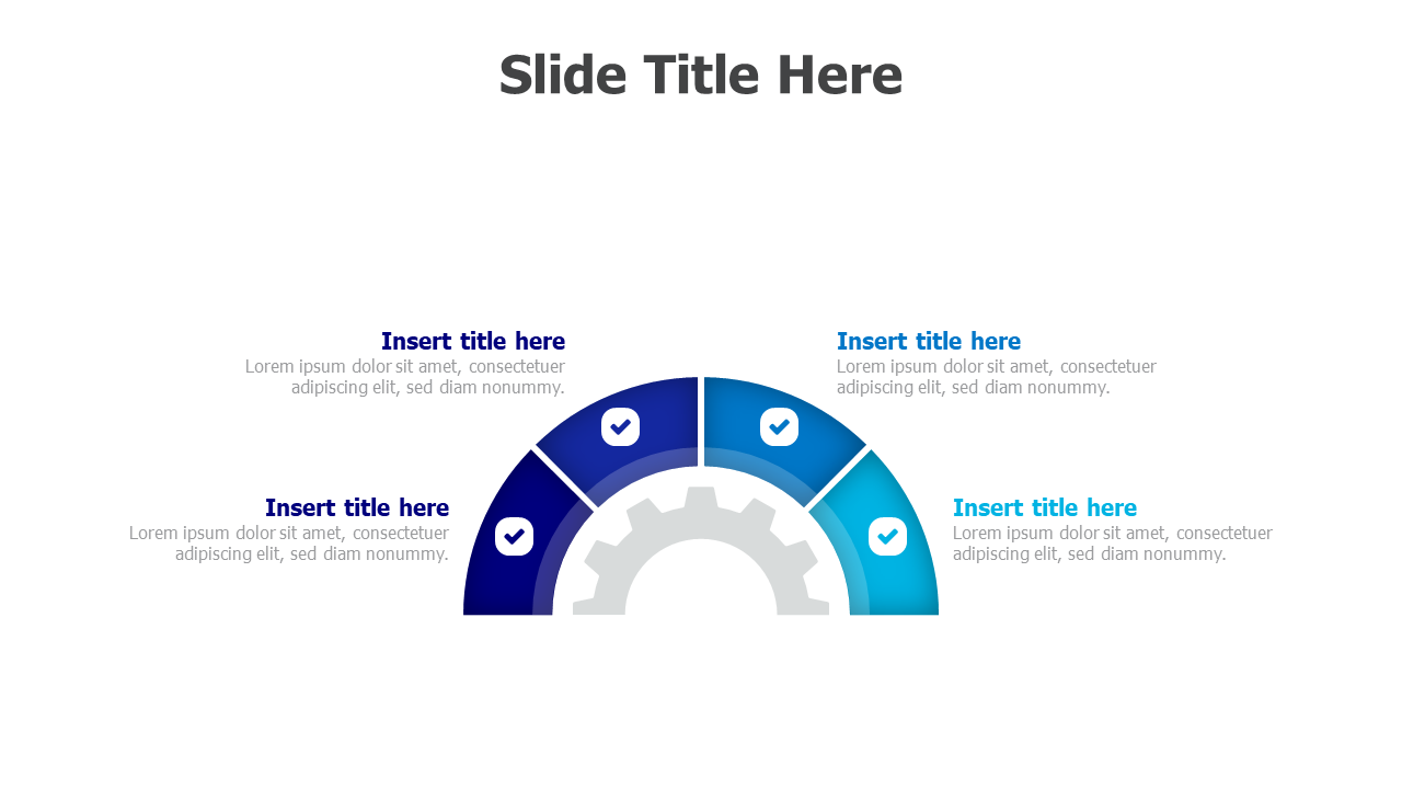 4 points half-circle around gear