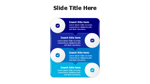 4 colored speech bubble blocks with icons infographic
