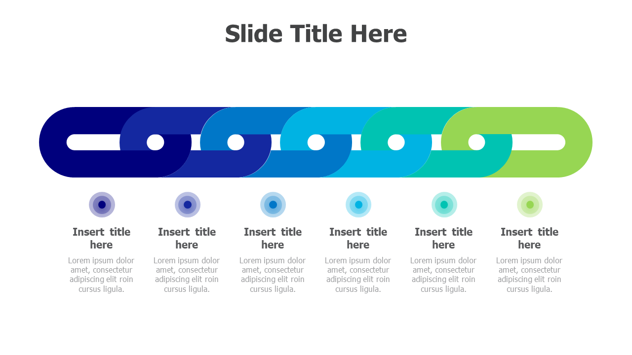 6 points chain infographic