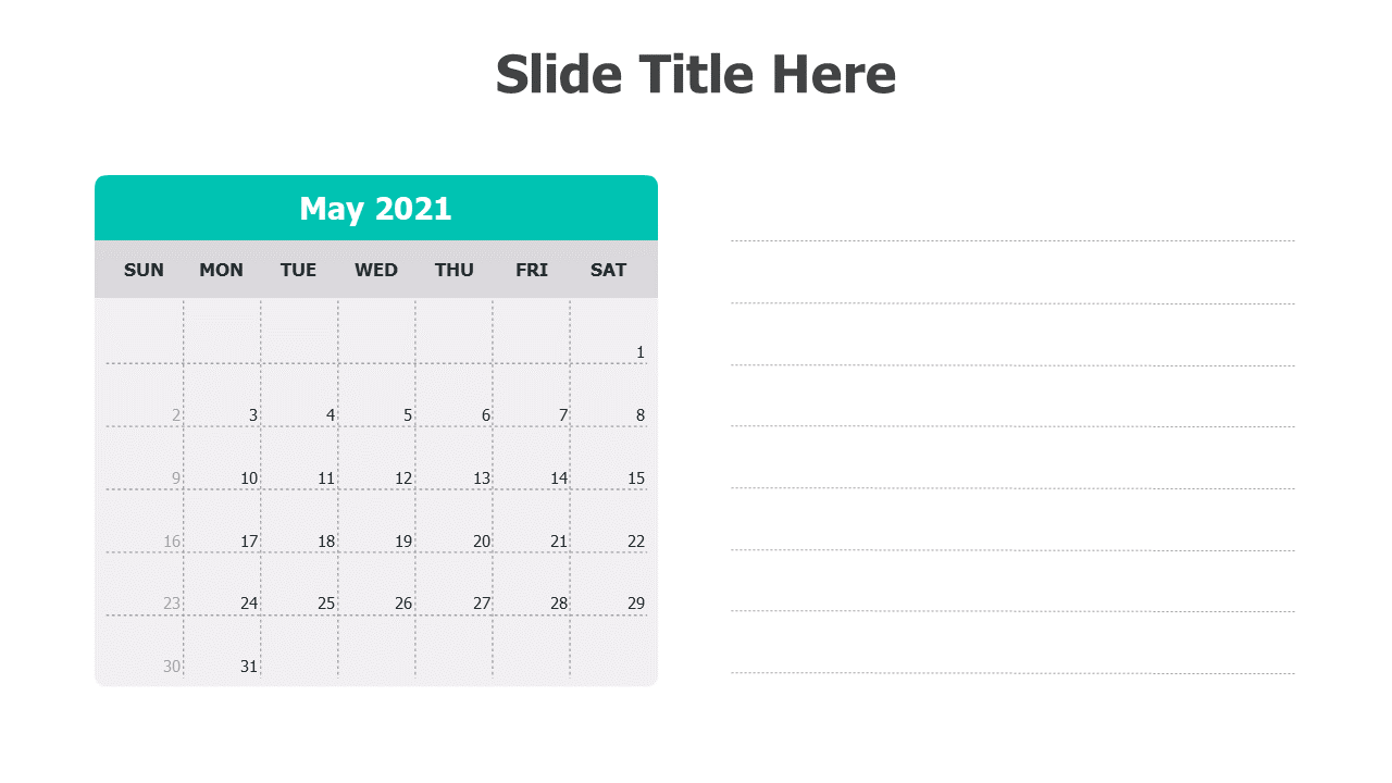 May 2021 with notes