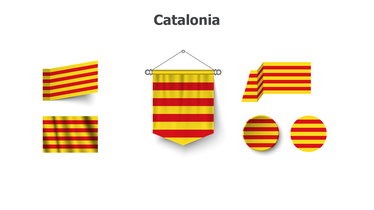Catalonia flags