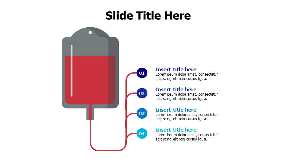 4 points from a blood bag infographic