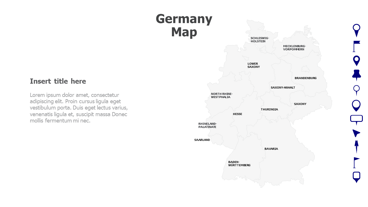 Germany Map with names 23